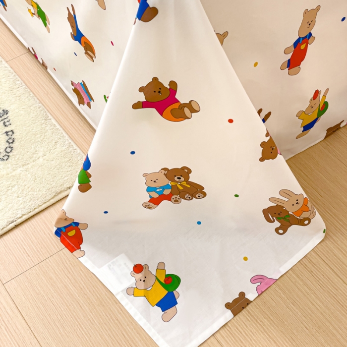 91家纺网 家纺一手货源 找家纺 金鑫汇 2023新款喷气全棉单床单 无忧无虑