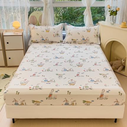 91家纺网 家纺一手货源 找家纺 （总）金鑫汇 2023新款喷气全棉单床笠