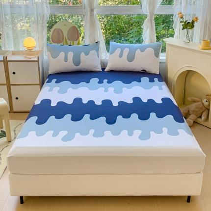 91家纺网 家纺一手货源 找家纺 （总）金鑫汇 2023新款喷气全棉单床笠