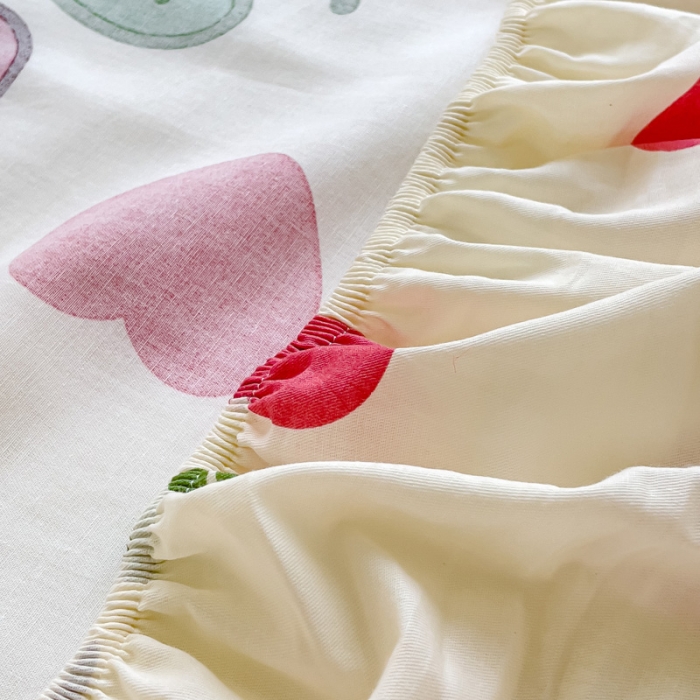 91家纺网 家纺一手货源 找家纺 金鑫汇 2023新款喷气全棉单床笠 初暖