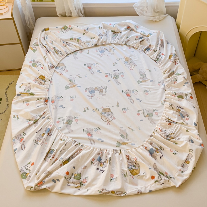 91家纺网 家纺一手货源 找家纺 金鑫汇 2023新款喷气全棉单床笠 收获满满