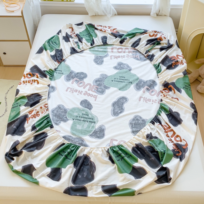 91家纺网 家纺一手货源 找家纺 金鑫汇 2023新款喷气全棉单床笠 蜗居