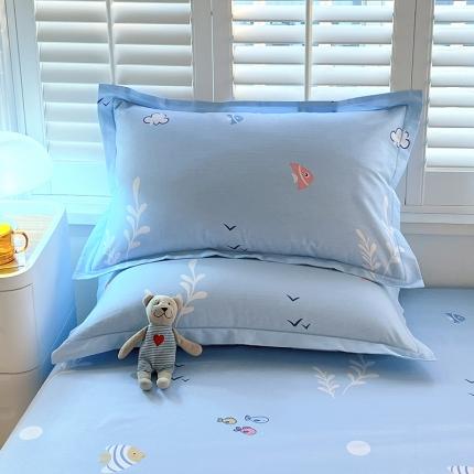 91家纺网 家纺一手货源 找家纺 （总）金鑫汇 2023新款喷气全棉枕套一对