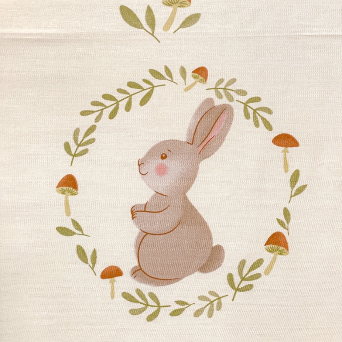 91家纺网 家纺一手货源 找家纺 金鑫汇 2023新款喷气全棉枕套一对 比菲兔