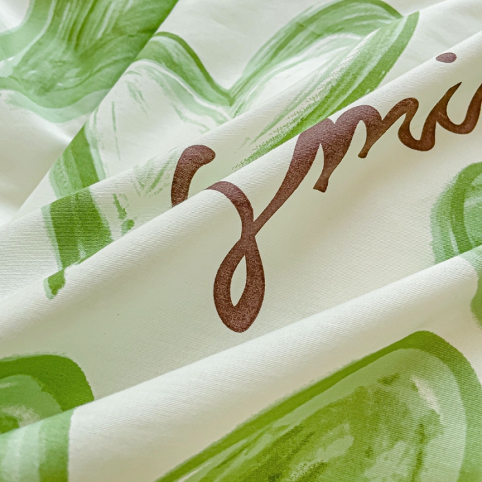 91家纺网 家纺一手货源 找家纺 金鑫汇 2023新款喷气全棉枕套一对 抹茶奶绿