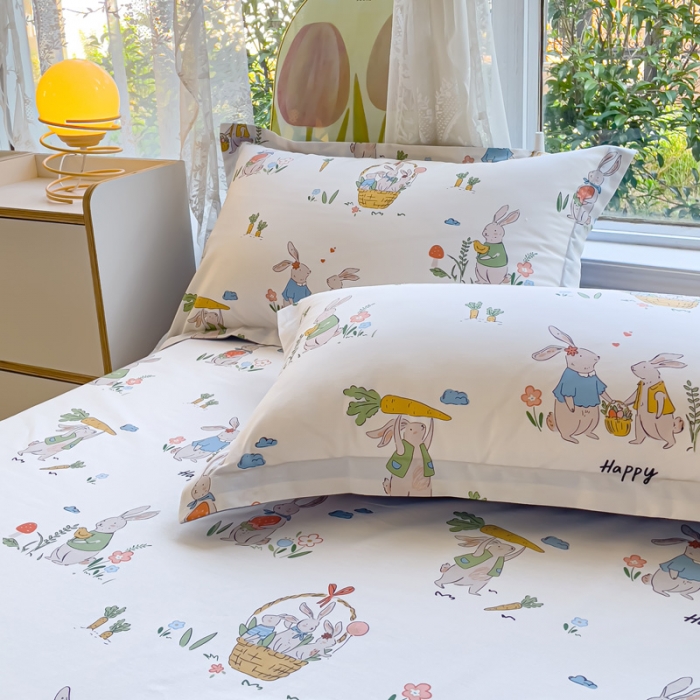 91家纺网 家纺一手货源 找家纺 金鑫汇 2023新款喷气全棉枕套一对 收货满满