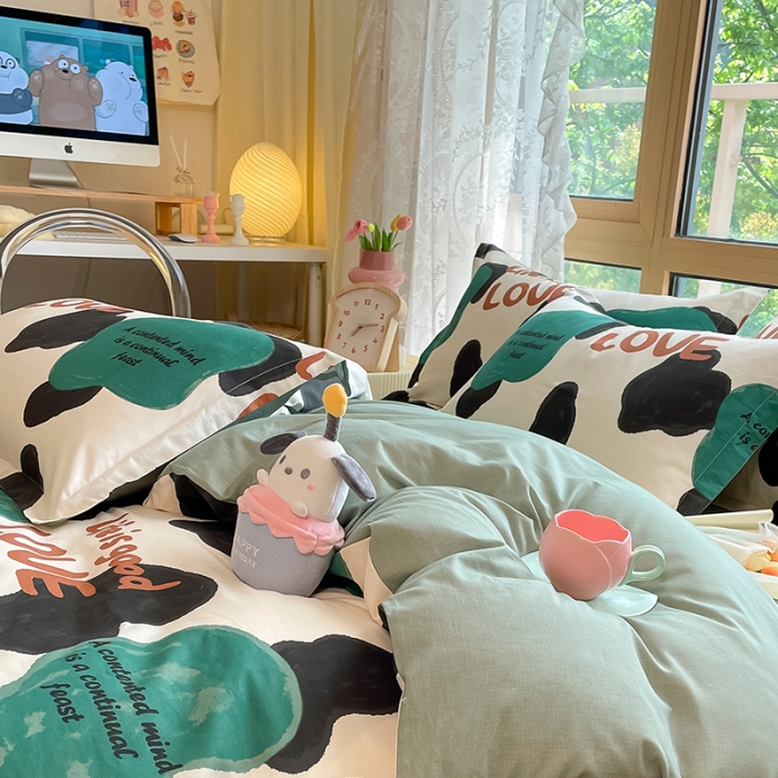 91家纺网 家纺一手货源 找家纺 金鑫汇 2023新款喷气全棉枕套一对 蜗居