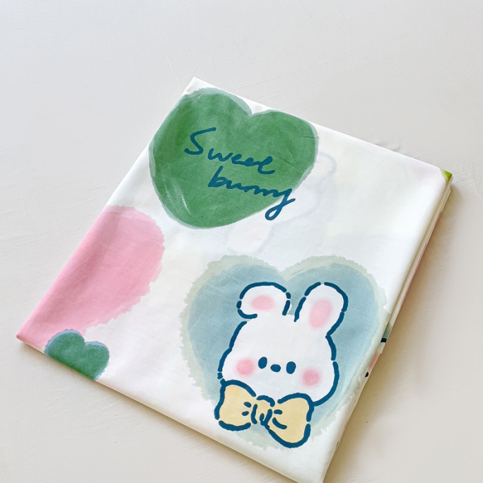 91家纺网 家纺一手货源 找家纺 金鑫汇 2023新款喷气全棉枕套一对 心心念念