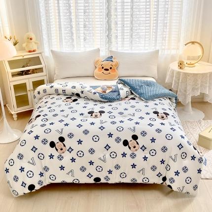 91家纺网 家纺一手货源 找家纺 （总）蝶帕 2024新款迪士尼A类针织棉豆豆绒安抚被