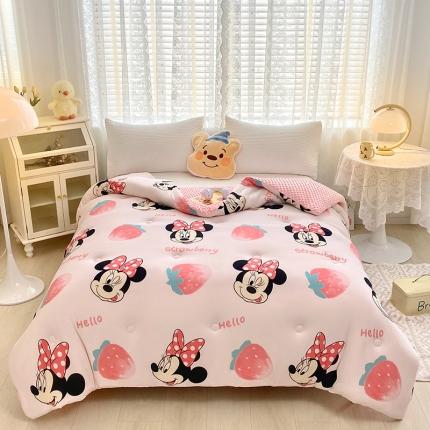 91家纺网 家纺一手货源 找家纺 （总）蝶帕 2024新款迪士尼A类针织棉豆豆绒安抚被