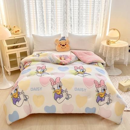 91家纺网 家纺一手货源 找家纺 （总）蝶帕 2024新款迪士尼A类针织棉豆豆绒安抚被