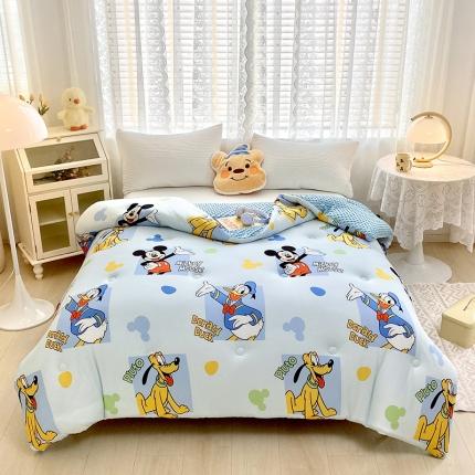 91家纺网 家纺一手货源 找家纺 （总）蝶帕 2024新款迪士尼A类针织棉豆豆绒安抚被