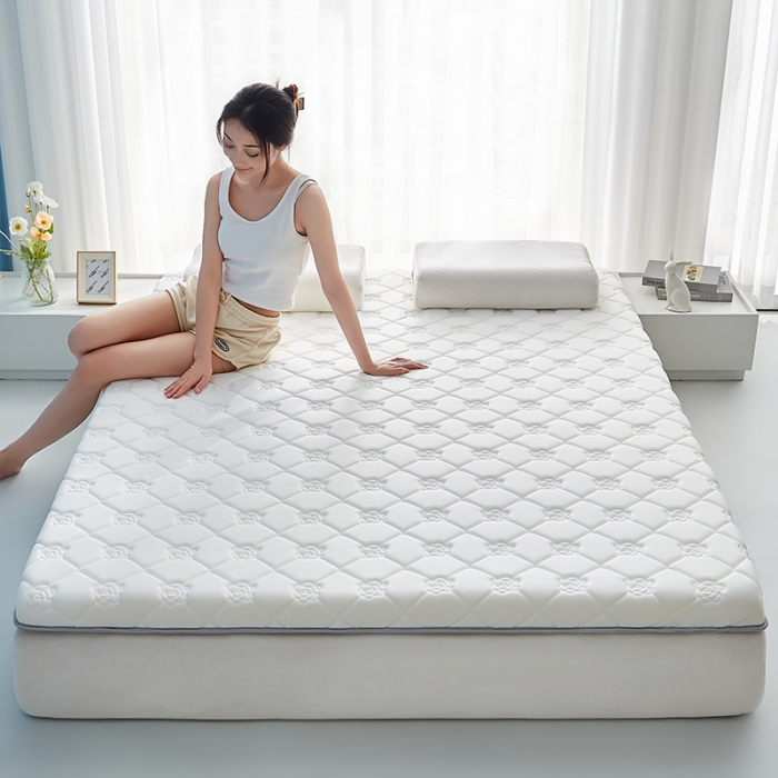 91家纺网 家纺一手货源 找家纺 （总）优莱床垫 2024新款A类针织棉绣花乳胶单边款床垫