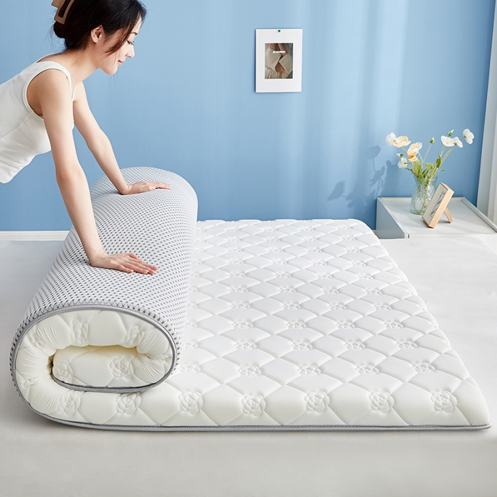 91家纺网 家纺一手货源 找家纺 （总）优莱床垫 2024新款A类针织棉绣花乳胶单边款床垫