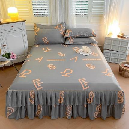 91家纺网 家纺一手货源 找家纺 2023新款床裙三件套跳动旋律