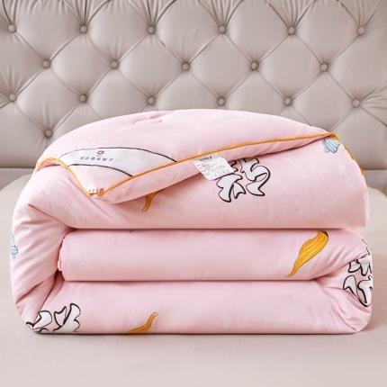 91家纺网 家纺一手货源 找家纺 易博 热卖洛卡棉夏被蝴蝶被芯冬被春秋被子夏凉被 蝴蝶-粉