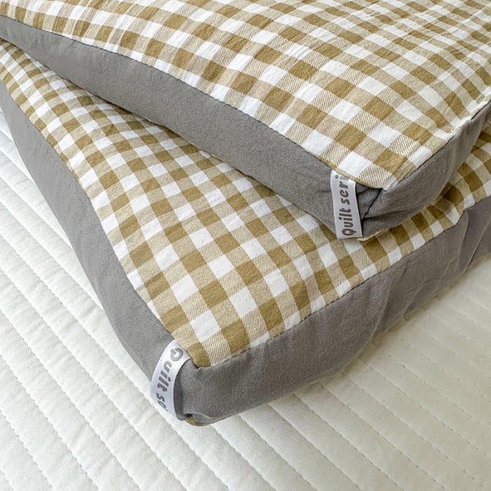 91家纺网 家纺一手货源 找家纺 森林人 2023新款A类水洗棉立体大豆被2 立体-咖小格