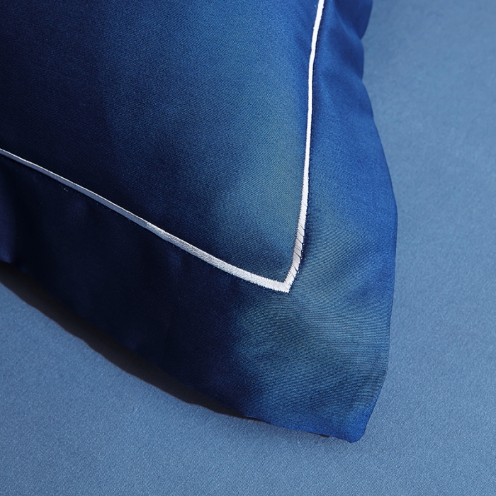 91家纺网 家纺一手货源 找家纺 丰淘 2023新款80s纯棉枕套 晴空-宝石蓝