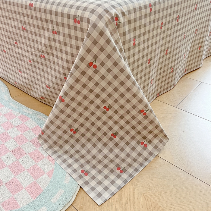 91家纺网 家纺一手货源 找家纺 沐棉 2023新款全棉13372小清新印花四件套 欢乐兔