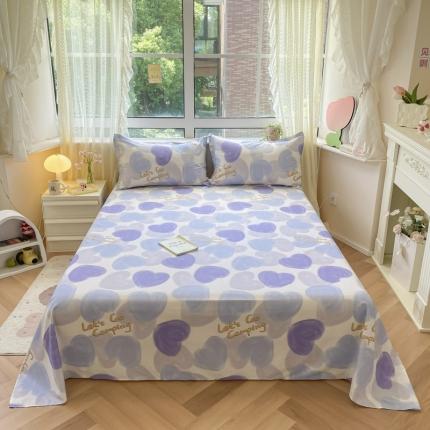 91家纺网 家纺一手货源 找家纺 （总）铭成家纺 2024新款全棉小清新系列单床单