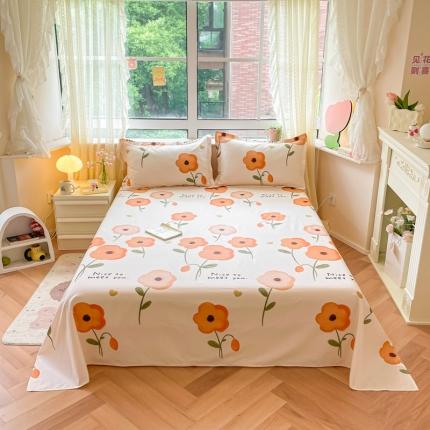 91家纺网 家纺一手货源 找家纺 （总）铭成家纺 2024新款全棉小清新系列单床单