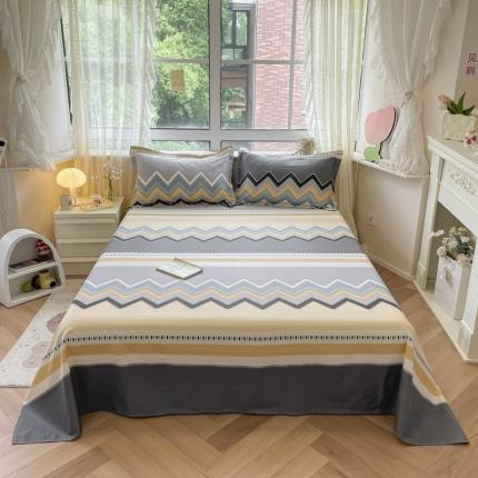 铭成家纺 2024新款全棉小清新系列单床单马尼拉