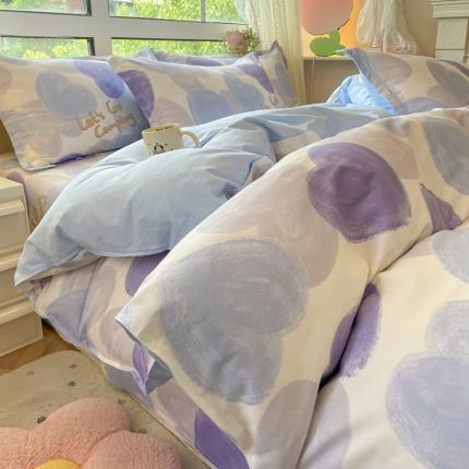 91家纺网 家纺一手货源 找家纺 （总）铭成家纺 2024新款全棉小清新系列单被套（预留缩水）