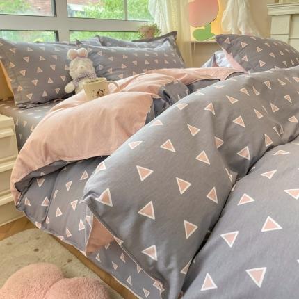 91家纺网 家纺一手货源 找家纺 （总）铭成家纺 2024新款全棉小清新系列单被套（预留缩水）