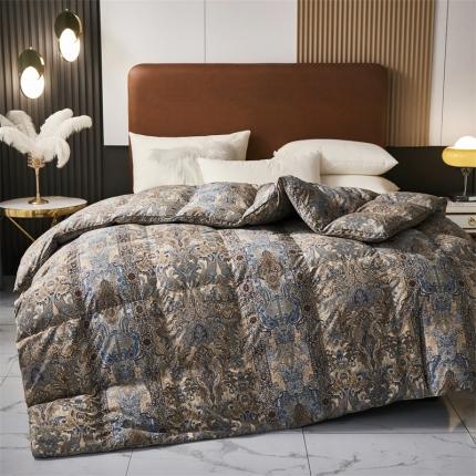 91家纺网 家纺一手货源 找家纺 (总)御眠纺2024新款糯棉95白鹅绒被羽绒被静音面料加厚冬被