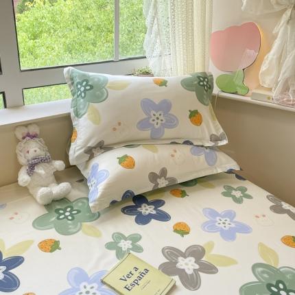 91家纺网 家纺一手货源 找家纺 铭成家纺 2024新款全棉小清新系列单品枕套恋恋花语