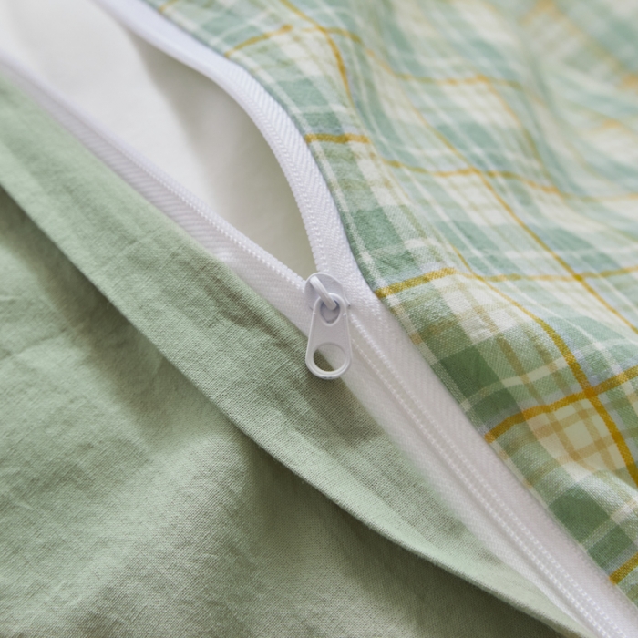 91家纺网 家纺一手货源 找家纺 吉象 2023新款全棉色织水洗棉四件套 春风曲