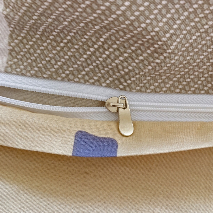 91家纺网 家纺一手货源 找家纺 乐童 2024网红直播爆款吊边＋一字绣工艺款四件套（十） 可爱小熊咖