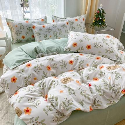 91家纺网 家纺一手货源 找家纺 （总2）赫然家纺 新款舒适柔软亲肤爆款芦荟棉四件套货源充足