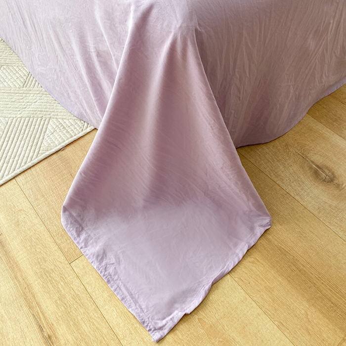 91家纺网 家纺一手货源 找家纺 赫然 2026新款水洗双层纱四件套 花开富贵