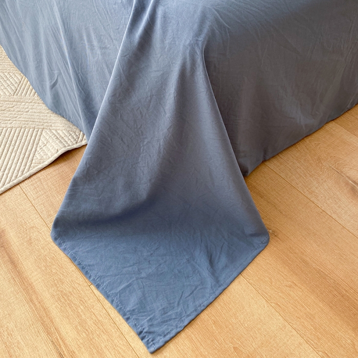 91家纺网 家纺一手货源 找家纺 赫然 2026新款水洗双层纱四件套 兰花情