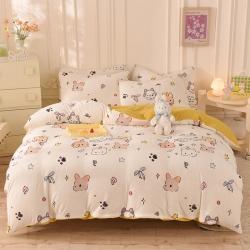 91家纺网 家纺一手货源 找家纺 （总）甜之梦 2025新款针织棉印花四件套（定制任何尺寸）,波点熊,粉红爱心兔,哈基米,杰瑞的家,恐龙乐园,流星点点,蜜桃牛奶,派对小兔,奇思妙想,小碎花粉,星星的约定,幸运熊,红槿,绿韵,木兰,暖杏,清影,微霰,相遇,玉蕊