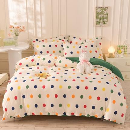 甜之梦 2025新款针织棉印花四件套 流星点点