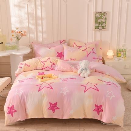 甜之梦 2025新款针织棉印花四件套 星星的约定