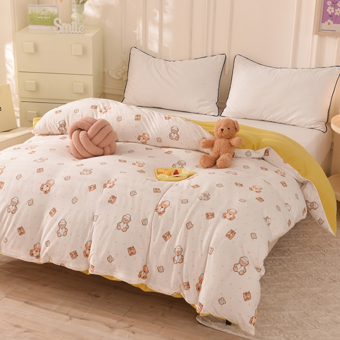 91家纺网 家纺一手货源 找家纺 甜之梦 2025新款针织棉印花单品被套 杰瑞的家