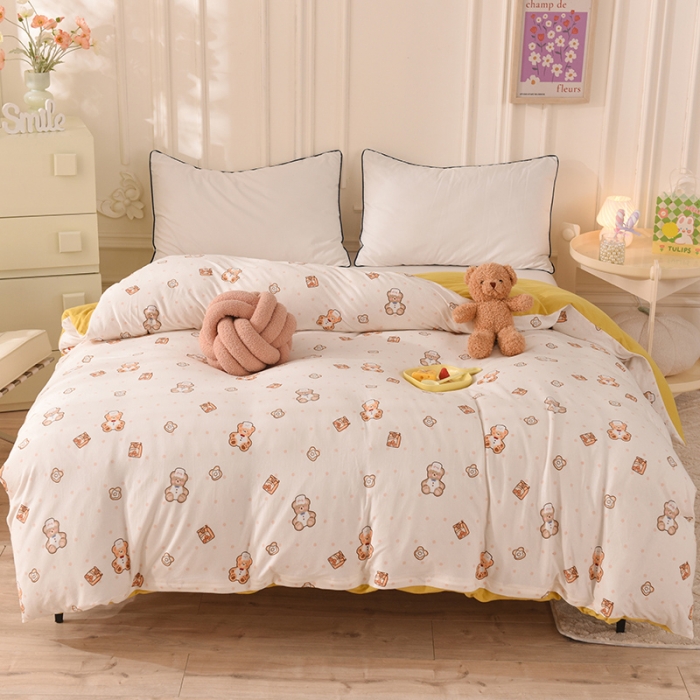 91家纺网 家纺一手货源 找家纺 甜之梦 2025新款针织棉印花单品被套 杰瑞的家