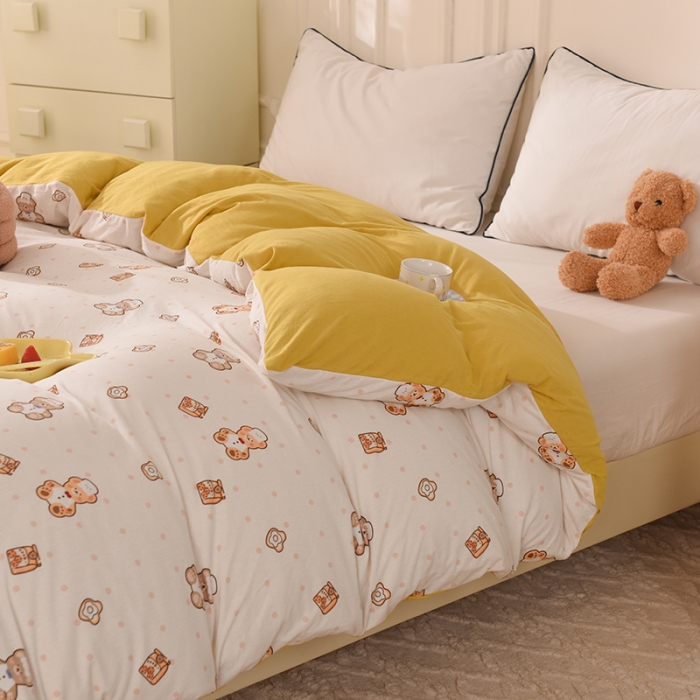 91家纺网 家纺一手货源 找家纺 甜之梦 2025新款针织棉印花单品被套 杰瑞的家