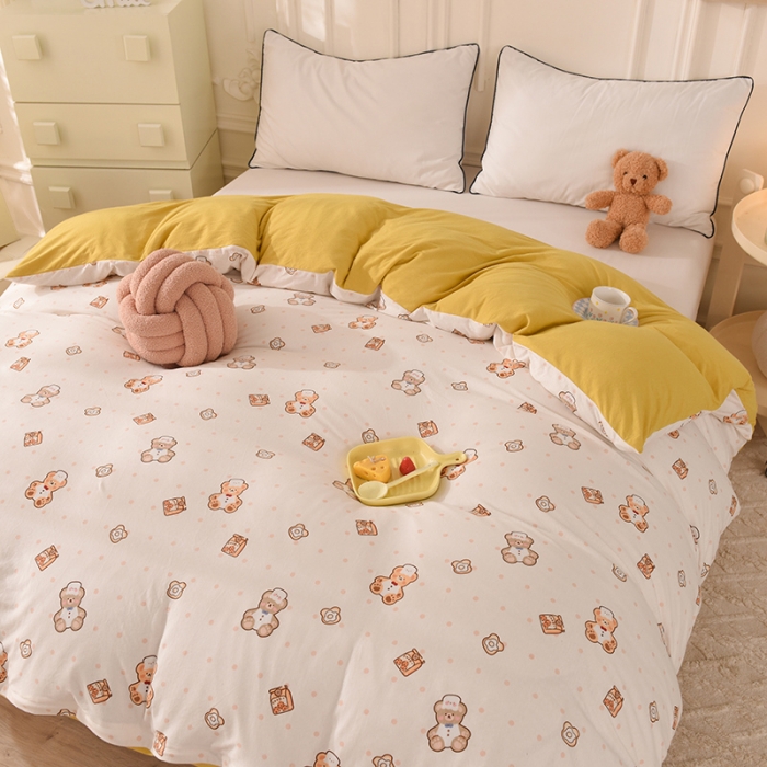 91家纺网 家纺一手货源 找家纺 甜之梦 2025新款针织棉印花单品被套 杰瑞的家