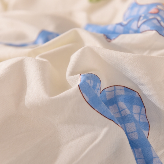 91家纺网 家纺一手货源 找家纺 甜之梦 2025新款针织棉印花单品被套 恐龙乐园