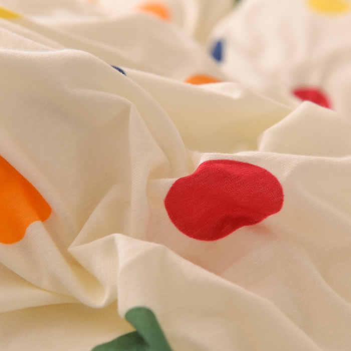 91家纺网 家纺一手货源 找家纺 甜之梦 2025新款针织棉印花单品被套 流星点点