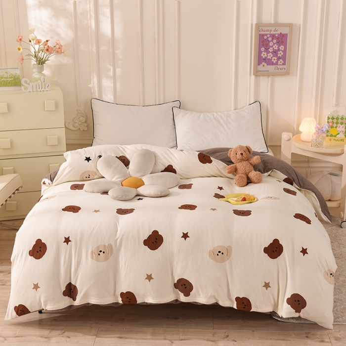 91家纺网 家纺一手货源 找家纺 甜之梦 2025新款针织棉印花单品被套 奇思妙想