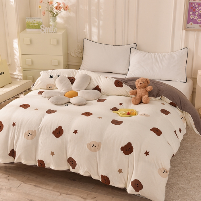 91家纺网 家纺一手货源 找家纺 甜之梦 2025新款针织棉印花单品被套 奇思妙想