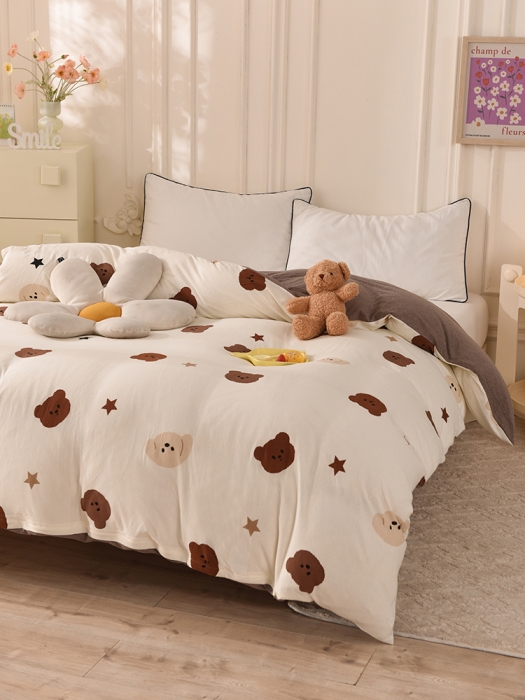 91家纺网 家纺一手货源 找家纺 甜之梦 2025新款针织棉印花单品被套 奇思妙想