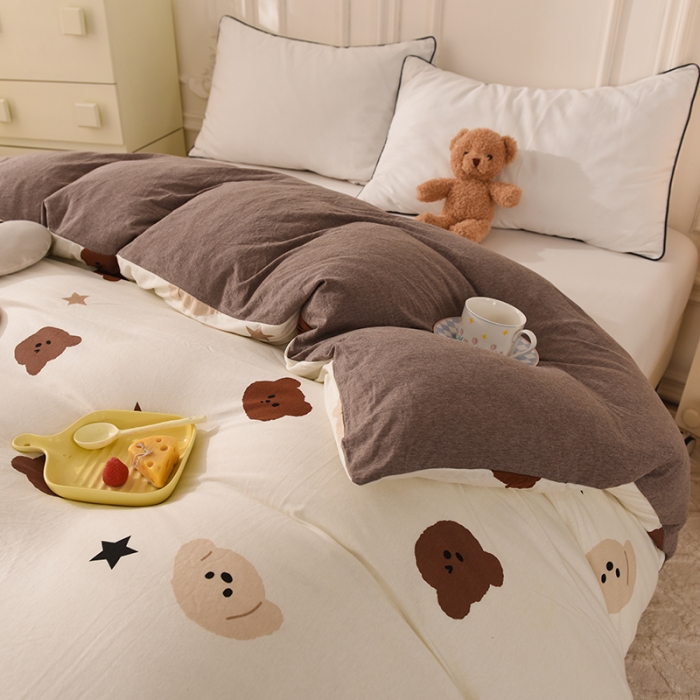 91家纺网 家纺一手货源 找家纺 甜之梦 2025新款针织棉印花单品被套 奇思妙想