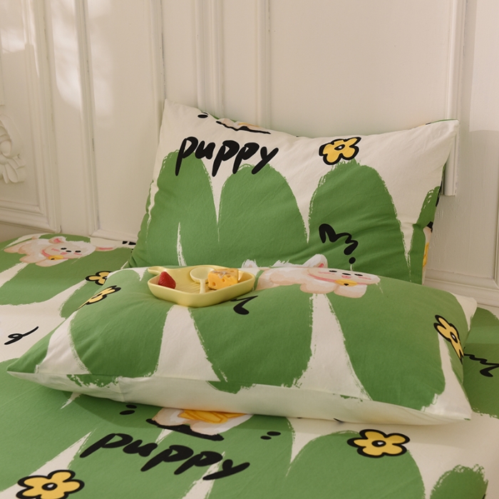 91家纺网 家纺一手货源 找家纺 甜之梦 2025新款针织棉印花单品枕套 哈基米