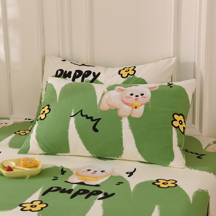 91家纺网 家纺一手货源 找家纺 甜之梦 2025新款针织棉印花单品枕套 哈基米